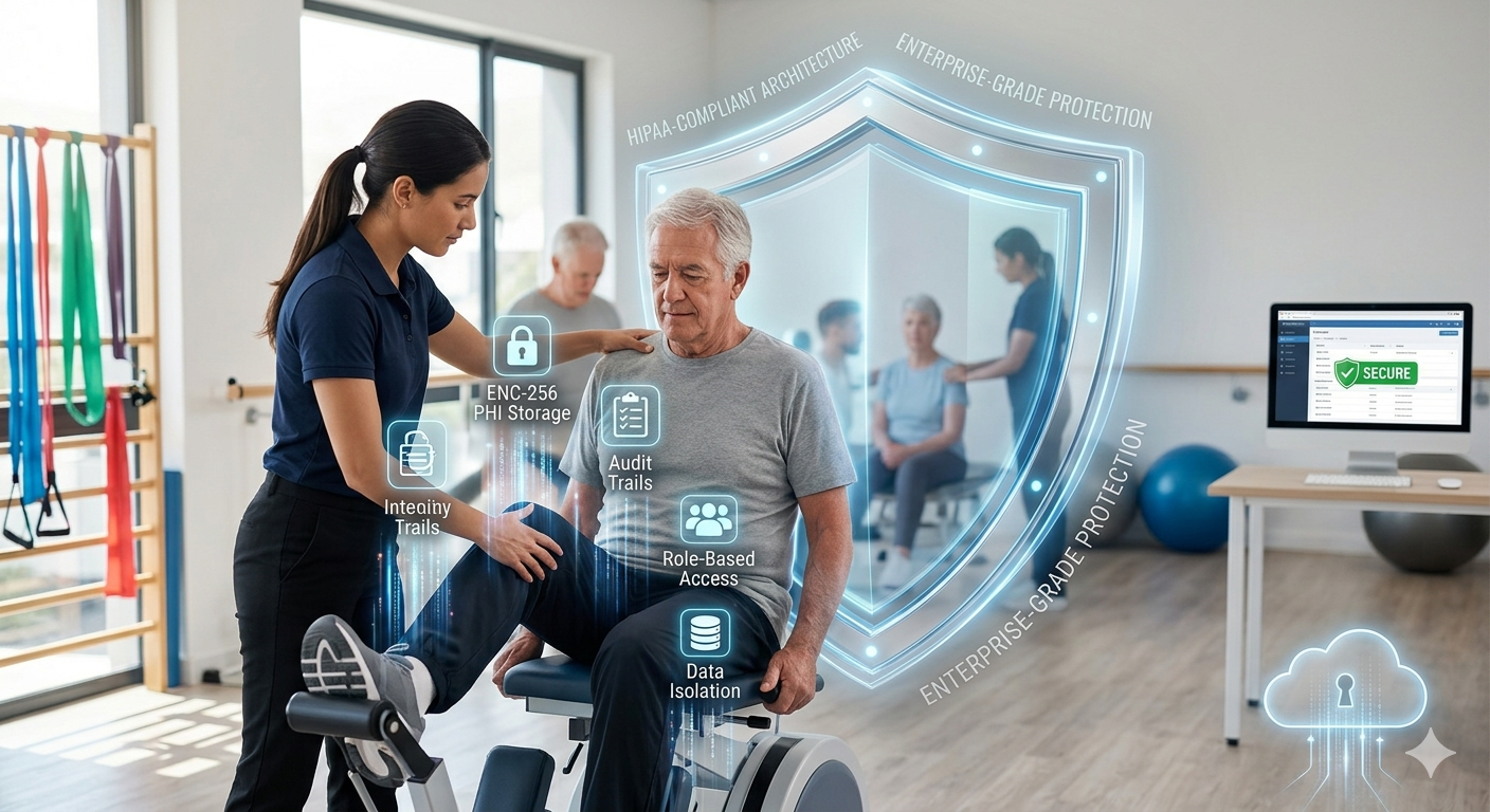 Physical therapist working with patient rehabilitation clinic